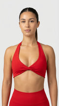 Sculpt Twist Bra - Heat Red