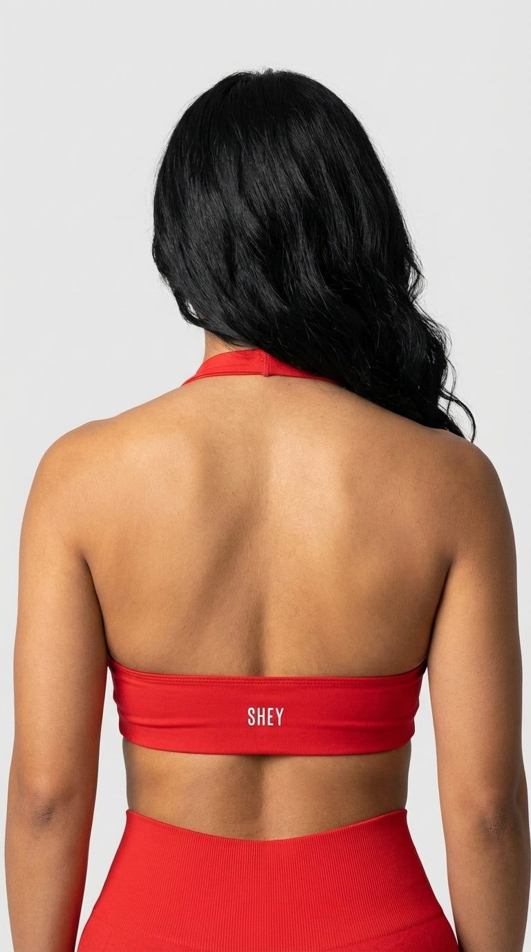 Sculpt Twist Bra - Heat Red