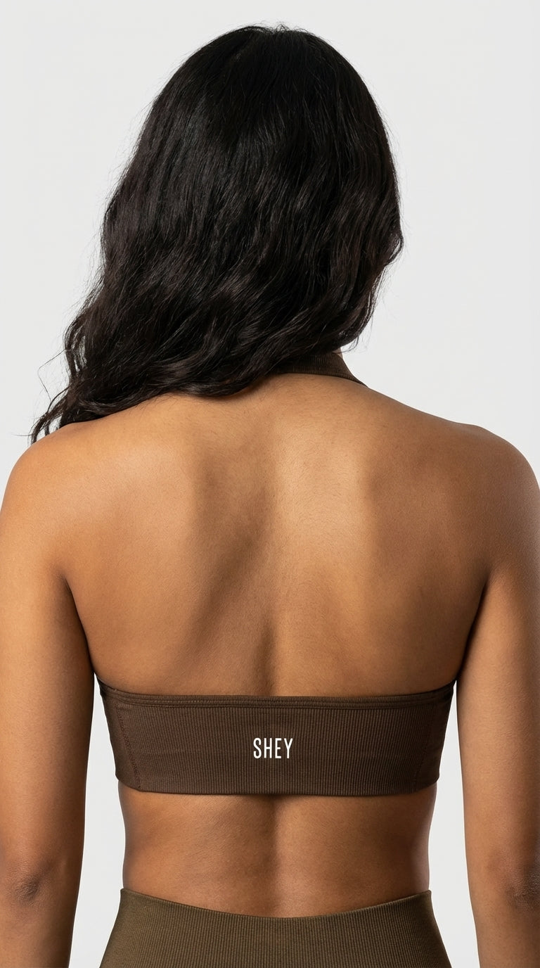 Sculpt Twist Bra – Cocoa Brown